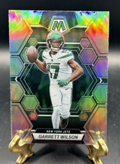 2023 Panini Mosaic Garrett Wilson #75 Silver Prizm NY Jets